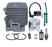 AUMEL 41400201204 34 mm Kit de Bobine d'allumage de Piston de Cylindre pour Stihl FS55 FS45 FS38 Pièce de Coupe avec Bougie d'allumage de Ligne de Filtre à Carburant 41404001301