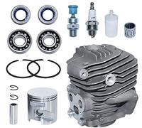 AUMEL 51mm Cylindre Piston pour Husqvarna K760 K750 K770 Découpeuse | Cylindre de Rechange avec Vilebrequin Roulement Joint Bougie Pièces Détachées 15 in 1 Kit Remplacer 506 38 61-71 581476102