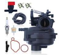 AUMEL 799584 Carburateur Kit pour Briggs & Stratton 550EX 625EX 675EX 09P702 104M02 104M05 Moteur avec Bougies d'allumage Valve universelle Filtre à carburant Colliers de serrage Tuyau