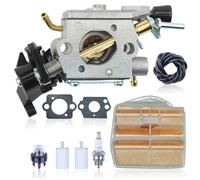AUMEL C1M-EL37B Carburateur Carb W/Filtre à air Kit de conduite de carburant Repower pour Husqvarna 445 445E 450 450E Scie à chaîne pour gaz Remplacer le 506 45 04-01.