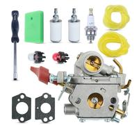 AUMEL C1M-W44 Carburateur Carb avec kit de Ligne de Filtre à air pour Craftsman Poulan 33CC PP333 PP330 PPB330 PP133 PP335 PPB335 PP338PT Tondeuse à gaz Pro remplacer 545008042 545189502 ZAMA W44