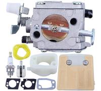 AUMEL Carburateur Conduite d'admission de Bougie d'allumage avec Ligne de Filtre à air pour Husqvarna 181 288 281 288XP 281XP Scie à chaîne Remplace 503280401.