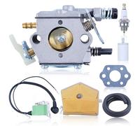 AUMEL Carburateur Filtre à Air Kit pour Husqvarna 51 55 50 avec bougie d'allumage tuyau carburant filtre a essence bobine d'allumage joint d'étanchéité 503281504
