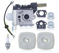 AUMEL Carburateur pour Echo SRM210 GC150K HC150 SHC210 SHC211 SHC212 UHC-200 kit avec Tuyau Carburant Filtre a Air Bougie D'allumage Pompe D'amorcage Remplace A021000740 A021000741 A021000742