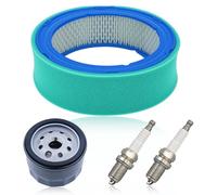 AUMEL Filtre à Air pour Briggs & Stratton Remplace 394018 394018S 392642 86444GS LG394018JD W70301 set avec Filtre Huile Bougie D'allumage