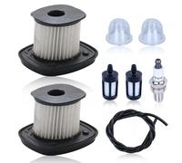 AUMEL Filtre à Air pour Stihl BG86 BG86C SH56C SH86 SH86C Filtre Set avec pompe d'amorcage filtre essence bougie d'allumage tuyau carburant Remplace 42411404403 42411404400 42411404204 42411404404