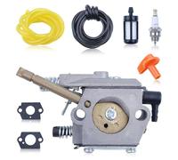 AUMEL Kit de Carburateur avec joint pour Stihl FS50 FS48 FS52 FS56 FS62 FS66 FS86 FS88 Remplace pour Walbro WT-45-1 WT-45 WT-45A WT-112-1 avec bougie d'allumage, conduite de carburant, etc
