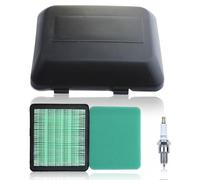 AUMEL Kit de Filtre à Air pour Honda GCV135 GCV160 GCV190 GX100 Moteur avec Couvre Filtre à Air Bougie d'allumage Filtre à Air Tondeuse Accessoire 17211-Zl8-023 17211-Zl8-003