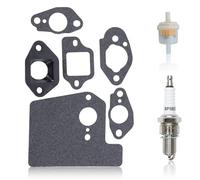 AUMEL Kit de Joints de Carburateur pour Honda Tondeuse Moteur GCV190 GCV160 GSV190 avec Bougie d'allumage Filtre à essence Joint D'étanchéité Professionnel BPR5ES BP5ES 19651-Z0L-000