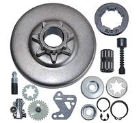 AUMEL Pignon de tambour d'embrayage 3/8" 7T Kit de filtre à carburant pour tronçonneuse Stihl MS380 038 MS381 1119 160 2000