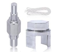 AUMEL Universel Bloque Piston En Métal avec Filetages de 10 et 14 mm pour Moteurs 2 Temps et 4 Temps Tronçonneuses Débroussailleuses avec Câble et Clutch Removal Réparation Pieces Detachees(2)