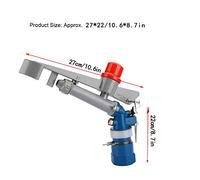 Aumotop 1in DN25 Arroseur de Jardin Pulvérisateur d'eau Efficace Résistant à la Corrosion pour L'irrigation Ceinture Verte Usine Mines Alliage D'aluminium 1 X Arroseur de Jardin