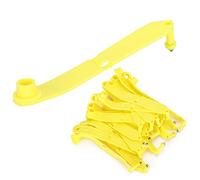 Aumotop 20 Pièces Boucles D'oreilles de Bétail étiquette D'oreille pour L'identification des Animaux, Matériau PU Souple, pour Bétail Cochon Chèvre Cerf, comme Images Montrées