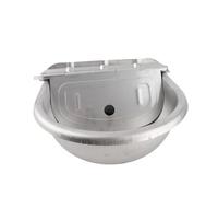 Aumotop Abreuvoir Automatique pour Bétail en Acier Inoxydable, Durable pour Bétail, Cheval, Mouton, Facile à Nettoyer Ferme D'élevage, capacité de 2 L