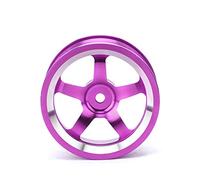 Aumotop Accessoires de Moyeu de Roue en Alliage D'aluminium qualité, 4 Pièces, pour Voiture Tourisme RC 1/10, Durable et Léger, Convient à HSP 94123 et Plus (Violette)