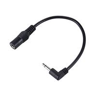 Aumotop Adaptateur de Câble Convertisseur, Prise de Pédale Guitare pour Accessoire Micro, Noir 20cm pour Guitares électriques en Plastique/1 Pièce (1 paquet)