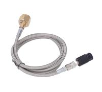 Aumotop Adaptateur de Recharge de Soude, Connecteur Réservoir Remplissage Cartouche Cylindre CO2 avec Tuyau 60 Pouces CGA320 pour Fabricants Soude, Matériau en Acier Inoxydable/laiton/aluminium
