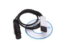 Aumotop - Adaptateur D'interface USB vers DMX LED DMX512, Contrôleur D'éclairage de Scène par Ordinateur, Variateur pour Lumières LED Colorées, Décor de Fête