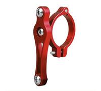 Aumotop Adaptateur Réglable de Porte-bidon de Vélo en Alliage D'aluminium, Support Durable pour Porte-bidon Vélo, Facile à Installer pour n'importe Quel, avec 2 Paires Coussinets Adaptateurs, (Rouge)