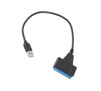 Aumotop Adaptateur USB vers, Puce ASM1153E, Vitesse de Transfert de 6Gbps avec Indicateur LED pour, Disque Dur SSD 2,5 Pouces 7-15mm, Ligne Conduite Facile