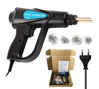 Aumotop Agrafeuse Chaude 70W, Kit de Eéparation de Pare-Chocs de Voiture pour Machine à Souder Plastique, Pinces, 4 Types D'agrafes pour Coin Plat/Coin Extérieur/Coin Intérieur/Vague