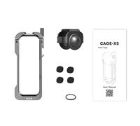 Aumotop Aluminum Alloy Camera Cage avec Cold Shoe Mounts | Protection durable, découpes précises, extension polyvalente, comprend un capuchon d\'objectif, adapté au tournage en