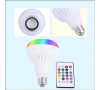 Aumotop Ampoule LED RGB avec Haut-parleur Intelligent, avec Télécommande, pour Placard de Chambre à Coucher