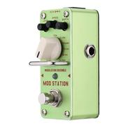 Aumotop AMS-3 Mod Station Ensemble de Modulation Pédale D'effet de Guitare électrique pour Musiciens Professionnels Coque Entièrement en Métal avec True Bypass pour Guitaristes