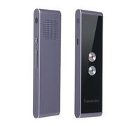 Aumotop Appareil de Traduction de Langue Portable en Temps Réel Traduction Vocale 97 Langues pour Les étudiants en Voyage Communications d'affaires Appareil Poche Métal Noir (Gris)