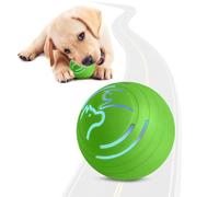 Aumotop Balle Vibrante pour Chien, Jouet Lumineux Interactif, Se Déplace Tout Seul, pour Petits et Moyens Chiens, Matériau TPU Durable (Verte)