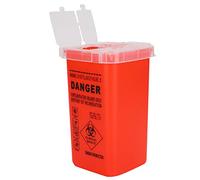 Aumotop Boîte à Déchets de Lame en Plastique Jetable Récipient Durable Résistant à la Corrosion pour les Collecteurs D'aiguilles de Tatouage 1L Rouge 3,9x3,9x6,1 Pouces pour les Amateurs Tatouage