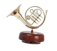 Aumotop Boîte à Musique Virevoltante en Corne Française élégante, Artisanat Exquis, Cadeau d'art Musical pour la Saint-Valentin, Matériau ABS Léger (Cor français)