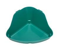 Aumotop Boîte de Toilette pour Lapin Cochon d'Inde, Litière d'angle Durable, Inodore et Anti-déversement, Facile à Réparer, Vert foncé (M)