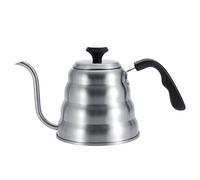 Aumotop Bouilloire à café Durable en Acier Inoxydable avec Col de Cygne pour un Versement Précis pour la Maison et le Bureau, Taille 1L (Ponçage plus thermomètre 1,2L)