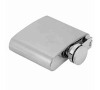 Aumotop Bouteille D'alcool Durable de Fiole de Whisky Portative D'acier Inoxydable pour des Activités Plein Air-6oz, Récipient Vin élégant avec Entonnoir (Pichet 2 oz + 1 entonnoir)