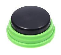 Aumotop Bouton Sonore Enregistrable Enregistreur Vocal Bouton de Réponse Buzzer pour L'éducation Linguistique des Enfants, Paquet 4 Couleurs Différentes, Facile à Utiliser (Vert)