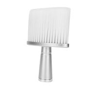 Aumotop Brosse à Cheveux, Brosse à Poussière pour le Cou Respectueuse de la Peau pour un Nettoyage Facile des Cheveux, Parfaite les Barbiers et les Stylistes, Poignée Ergonomique Facile Saisir (Blanc)