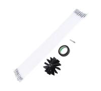 Aumotop Brosses de Nettoyage de Paroi Intérieure Tuyau Cheminée, Pièce Perceuse électrique pour Conduit Sèche-linge, Tiges Flexibles pour Accessoires Poêle Cheminée, Matériau PP Résistant à la Chaleur