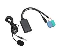 Aumotop Câble Adaptateur Audio sans Fil, Microphone Mains Libres pour Autoradio Becker Mexico Pro 7933, ABS Noir + Cuivre