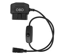 Aumotop Câble de Chargement d'alimentation USB Universel, Prise Mâle à 16 Broches, Adaptateur étanche pour Navigateur GPS de Voiture, Longueur 18,9 Pouces