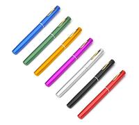 Aumotop Canne à Pêche Pliable de Poche Compacte, Mini Stylo, Kit de Canne à Pêche Télescopique Léger, Kit pour Les Pêcheurs en Déplacement, Alliage D'aluminium et Fibre d'acier, Bleu/Rouge, 1 M (1M)