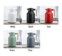 Aumotop Carafe à café Thermique, Excellent Cadeau, Théière à Double Paroi pour le Bureau Domicile, capacité de 1 L - Blanc (Blanc)