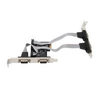 Aumotop Carte Adaptateur PCIE PCI Express X1 vers Interface 4 Ports Série RS232, Applications Larges pour PC Industriels