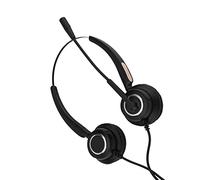 Aumotop Casque de Centre D'appels USB, Léger, Antibruit, avec Microphone, pour Une Communication Confortable pour Le Personnel de Bureau