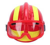 Aumotop Casque de sécurité avec Phare et Design Réfléchissant pour Les Opérations de Sauvetage sur Les Chantiers Construction et la Lutte Contre Incendies Forêt PC 11,81 X 6,30 Pouces (Rouge)