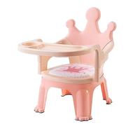Aumotop Chaise de Salle à Manger pour Tout-petits, Stable, Antidérapante, Chaise D'alimentation pour bébé, en Plastique, la Maison et la Maternelle (Rose)