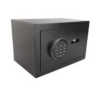 Aumotop Coffre-fort de Dépôt à Clavier Programmable, Coffre-fort de sécurité avec Technologie Mot Passe Virtuel pour Objets Valeur, Tout en Acier Couleur Brillante pour le Bureau à Domicile, Noir