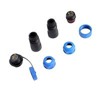 Aumotop Connecteur de Prise D'aviation étanche SP21 IP68, pour Lampes et Lanternes Extérieures, Connecteur en Plastique 2/3/4/5/7/9/12 Broches (2 Broches)