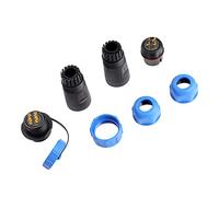 Aumotop Connecteur de Prise D'aviation étanche SP21 IP68, pour Lampes et Lanternes Extérieures, Connecteur en Plastique 2/3/4/5/7/9/12 Broches (4 Broches)