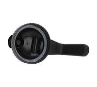 Aumotop Couvercle à Bec Verseur Pratique pour Bocal Mason à Large Ouverture avec Poignée Robuste, Couvercle Capuchon Rabattable Anti-fuite pour Verser et Boire Facilement, 1 X, 3,3 Pouces (Noir)